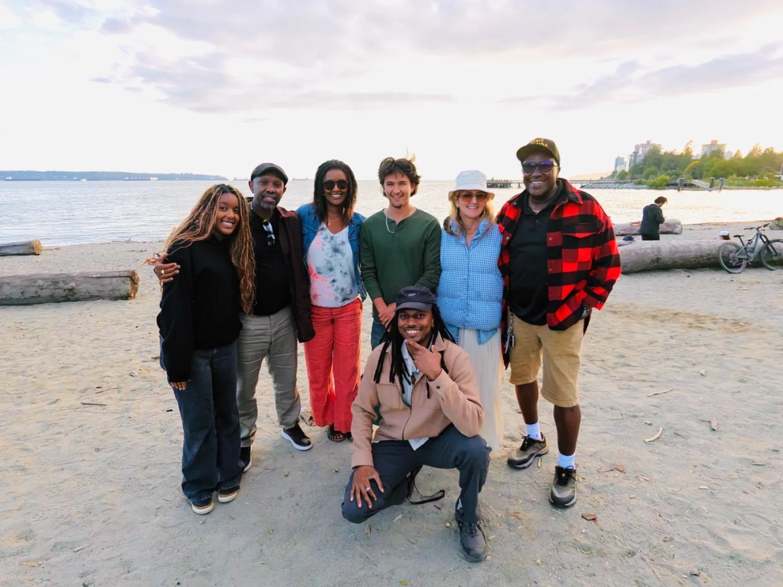 Filming at Ambleside Beach, West Vancouver
