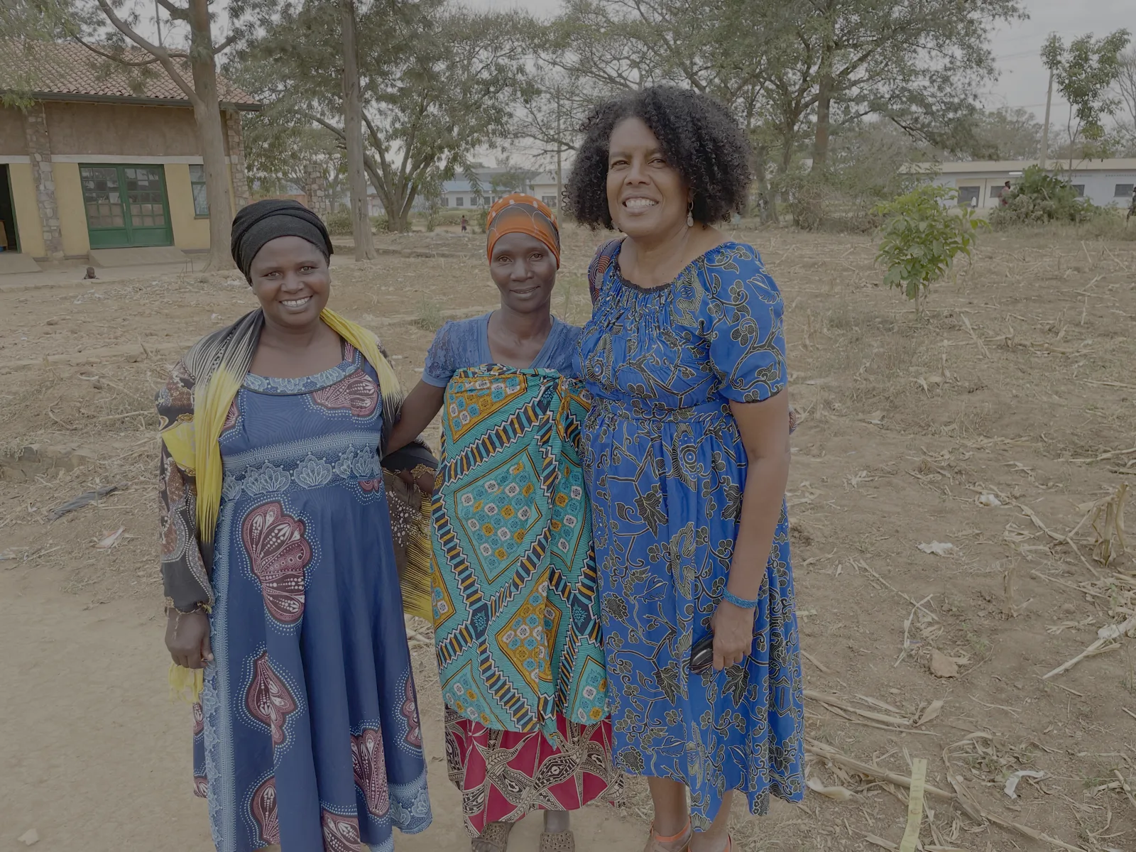 June with COVAGA weavers