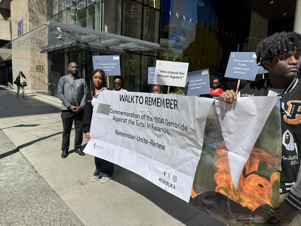 Kwibuka 31 in Vancouver — the candle of remembrance
